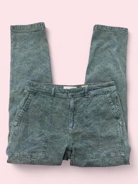 Anthropologie Palm Leaf Utility Pants Size ‘The Wanderer’